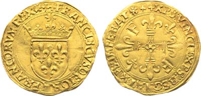Лот №186,  Франция. Королевство. Король Франциск I. Экю 1515-1547 гг.