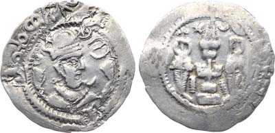 Лот №190,  Княжество Чаганиан. Драхма VIII века. Подражание сасанидскому типу.