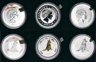 Лот №194,  Австралия. Набор из трех монет 1 доллар 2006 года. Серия 