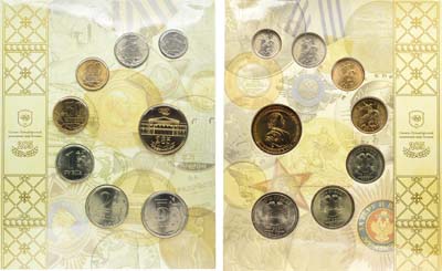 Лот №2194, Годовой набор монет 2009 года. 285 лет Санкт-Петербургскому монетному двору ГОЗНАКа. Не магнитный.