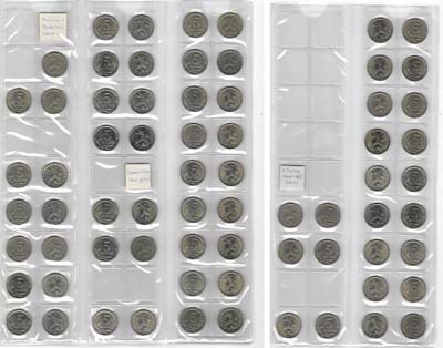 Лот №2195, Сборный лот из 69 монет.
