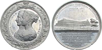 Лот №243,  Великобритания. Королева Виктория. Медаль 1851 года. Международная промышленная выставка в Лондоне.