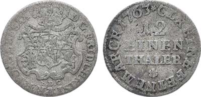 Лот №269,  Германия. Курфюршество Саксония. Курфюрст Фридрих Кристиан.1/12 талера 1763 года (E.D.C).