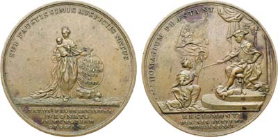 Лот №272,  Германия. Пруссия. Медаль 1786 года. В память рождения графа Фридриха Вильгельма Августа фон Грёбена.