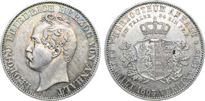 Лот №281,  Германия. Герцогство Анхальт-Дессау. Герцог Леопольд IV Фридрих. 