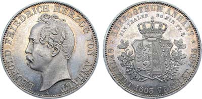 Лот №282,  Германия. Герцогство Анхальт-Дессау. Герцог Леопольд IV Фридрих. 