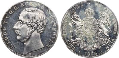 Лот №284,  Германия. Королевство Ганновер. Король Георг V. 2 