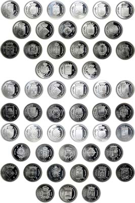 Лот №337,  Испания. Комплект из 52 монет по 5 евро 2010-2012 гг. Серия 