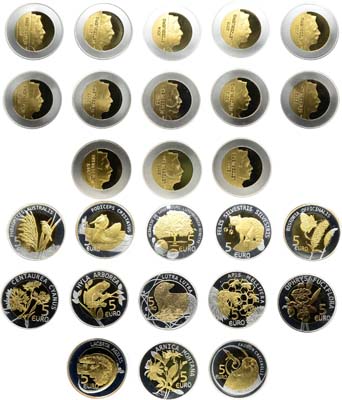 Лот №364,  Люксембург. Набор из 13 штук по 5 евро 2009-2021 гг. Серия 