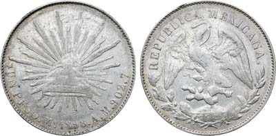 Лот №366,  Мексика. Соединенные штаты. 1 песо 1898 года. (АМ).