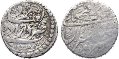 Лот №376,  Персидская империя (Иран). Династия Каджары. Правитель Фетх Али-Шах. 1 кран (1241 г.х.) 1827 года.