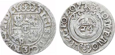 Лот №384,  Речь Посполитая. Король польский и великий князь литовский Сигизмунд III Ваза. Полторак (1/24 талера) 1619 года.