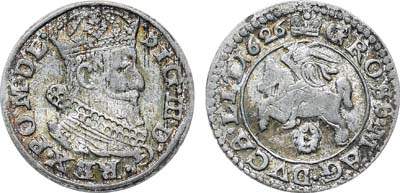 Лот №392,  Речь Посполитая. Король польский и великий князь литовский Сигизмунд III Ваза. Грош 1626 года.