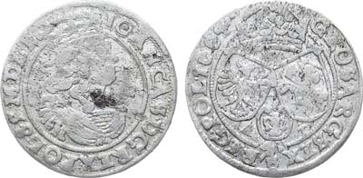 Лот №395,  Речь Посполитая. Королевство Польша. Король польский и великий князь литовский Ян II Казимир. 6 грошей 1664 года (АТ).