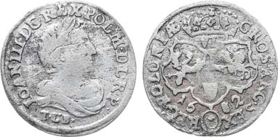 Лот №401,  Речь Посполитая. Король польский и великий князь литовский Ян III Собеский. 6 грошей 1682 года. T•L•B•.