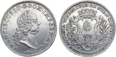 Лот №429,  Священная Римская империя. Вольный город Аугсбург. С титулом Императора Франца I. 