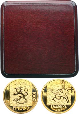 Лот №457,  Финляндия. Республика. 1 марка 2001 года. Последний выпуск марки.