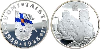 Лот №460,  Финляндия. Медаль 2000-2020 годов. Военизированная организация Лотта Свярд.