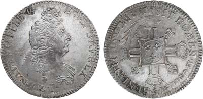 Лот №471,  Франция. Королевство. Король Людовик XIV . 1/2 экю 1704-1705 гг (AUX 8).