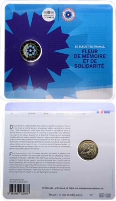 Лот №496,  Франция. Евросоюз. 2 евро 2018 года. 100 лет окончанию Первой Мировой войны.