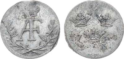 Лот №507,  Швеция. Королевство. Король Адольф Фредрик. 1 эре 1754 года (HM).