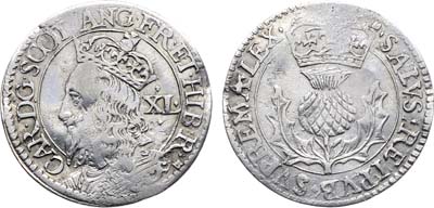 Лот №513,  Шотландия. Королевство. Король Карл I. 40 пенсов 1637-1642 гг.