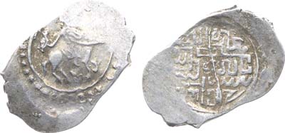 Лот №550,  Великое Княжество Московское. Великий Князь Василий Дмитриевич или Василий II Тёмный. Денга. 1425-1428 гг.