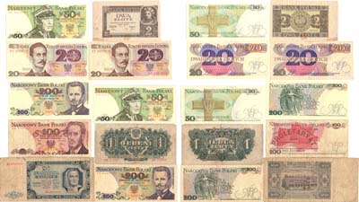 Лот №428,  Польша. Лот из 10 банкнот 1936-1988 гг.