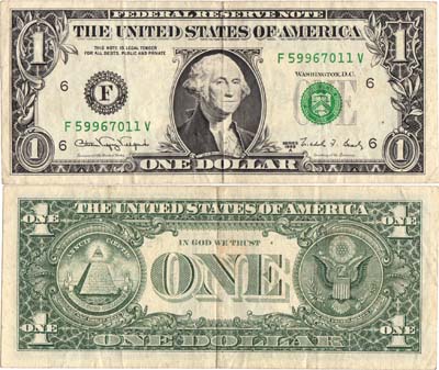 Лот №433,  США. 1 доллар 1988 года. Джорджия. (А).