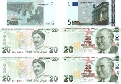 Лот №442,  Лот из 3 банкнот 2002-2020 гг.