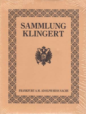 Лот №2096,  Adolph Hess Nachf. Каталог аукциона. Коллекция Густава Клингерта. РЕПРИНТ.