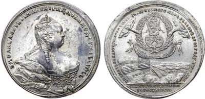 Лот №804, Медаль 1743 года. В память заключения мира со Швецией.