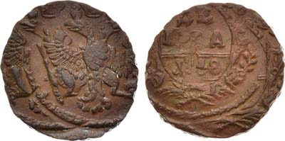 Лот №808, Денга 1748 года. Брак.