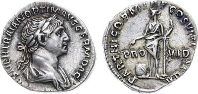 Лот №81,  Римская империя. Император Траян. Денарий  97-117 гг.