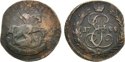 Лот №991, Денга 1788 года. Без букв.
