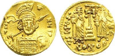 Лот №112,  Византийская империя. Император Константин IV. Солид 674-681 гг.