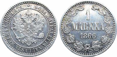 Лот №1228, 1 марка 1866 года. S.