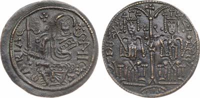 Лот №141,  Венгрия. Королевство. Король Бела III. Фоллис 1172-1196 гг.