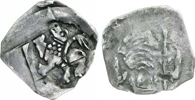 Лот №143,  Германия. Город Нюрнберг. Фридрих II. Пфенниг 1215-1250 гг.
