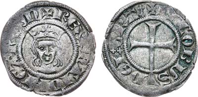 Лот №149,  Испания. Королевство Майорка. Король Хайме II. Денарий 1276-1285/1298-1311 гг.