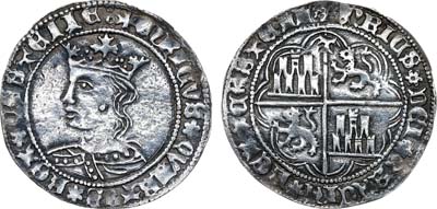 Лот №150,  Испания. Толедо. Король Энрике IV Бессильный. 1 реал 1399-1413 гг.