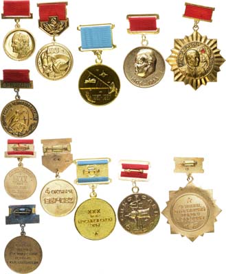 Лот №1917, Сборный лот из 6 знаков на тему Советского космоса 1980-1987 гг.