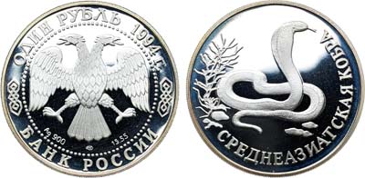 Лот №1984, 1 рубль 1994 года. Серия 