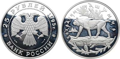 Лот №1989, 25 рублей 1995 года. Серия 