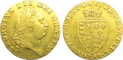 Лот №212,  Великобритания. Король Георг III. Гинея 1787 года.