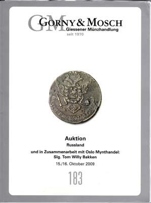 Лот №2186,  Gorny&Mosch (совместно с аукционом Oslo Mynthandel). Каталог аукциона 183. Коллекция Тома Вилли Баккена.