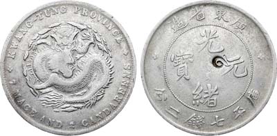 Лот №342,  Китай. Империя. Провинция Квантунг. 1 доллар 1890-1908 гг.