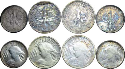 Лот №398,  Польша. Сборный лот из 4 монет 1924-1925 гг.
