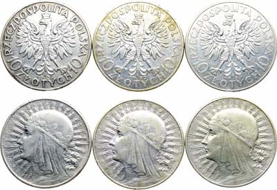 Лот №405,  Польша. Сборный лот из 3 монет 1932-1933 гг.