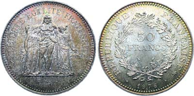 Лот №505,  Франция. Пятая республика. 50 франков 1976 года.